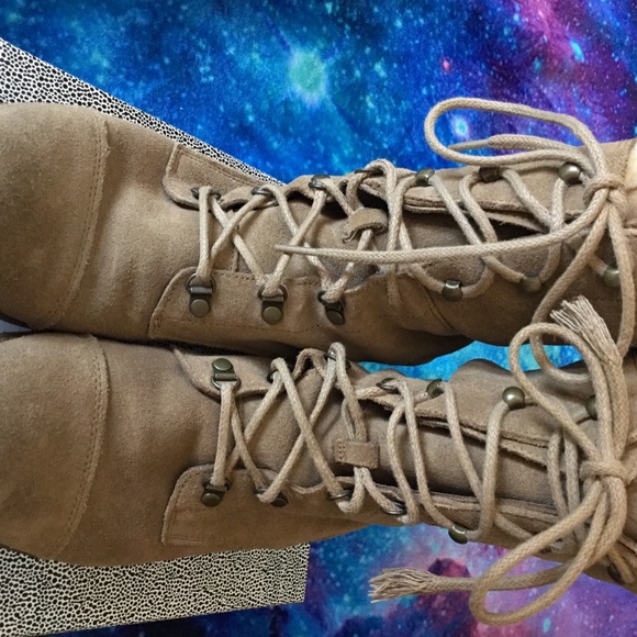 UGG AUSTRALIA Gradin Military Combat Boots Sz 8.5 - Picture 6 of 11